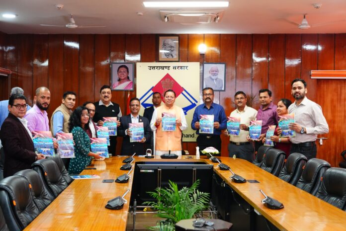 सीएम धामी ने किया उत्तराखण्ड सचिवालय बैडमिंटन क्लब द्वारा प्रकाशित स्मारिका का विमोचन