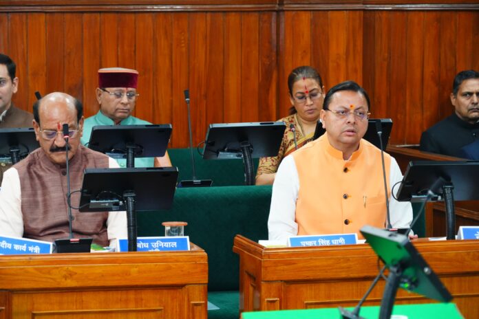 विधानसभा विशेष सत्र: मुख्यमंत्री धामी बोले, महिला सशक्तिकरण के प्रयासों पर न हो राजनीति